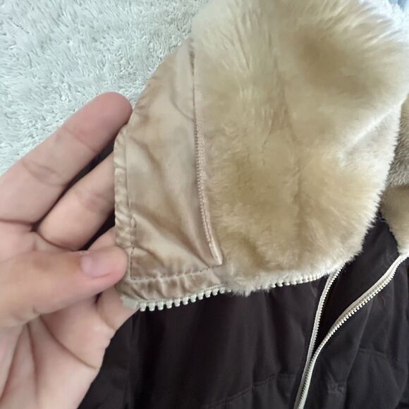 Vintage COOGI Long Brown Puffer Coat Jacket Women's Size 1X Hooded READ - Picture 4 of 16